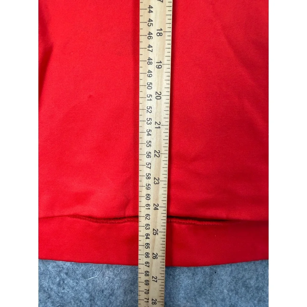 Nike Dri-FIT Mens Hoodie Red Pullover Sweatshirt Medium Tall MT Training Gym